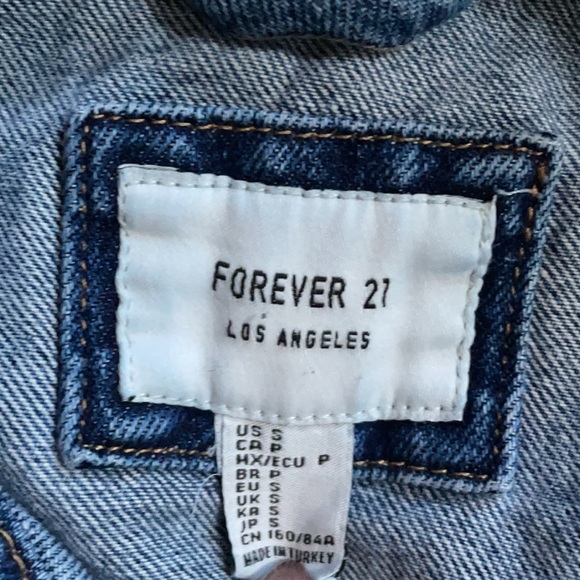 distressed jean jacket - Picture 4 of 5